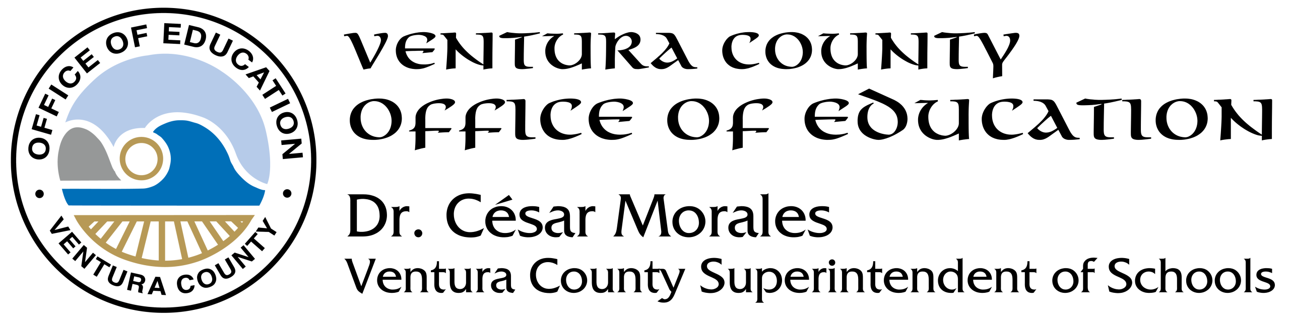 VCOE logo - horizontal black text